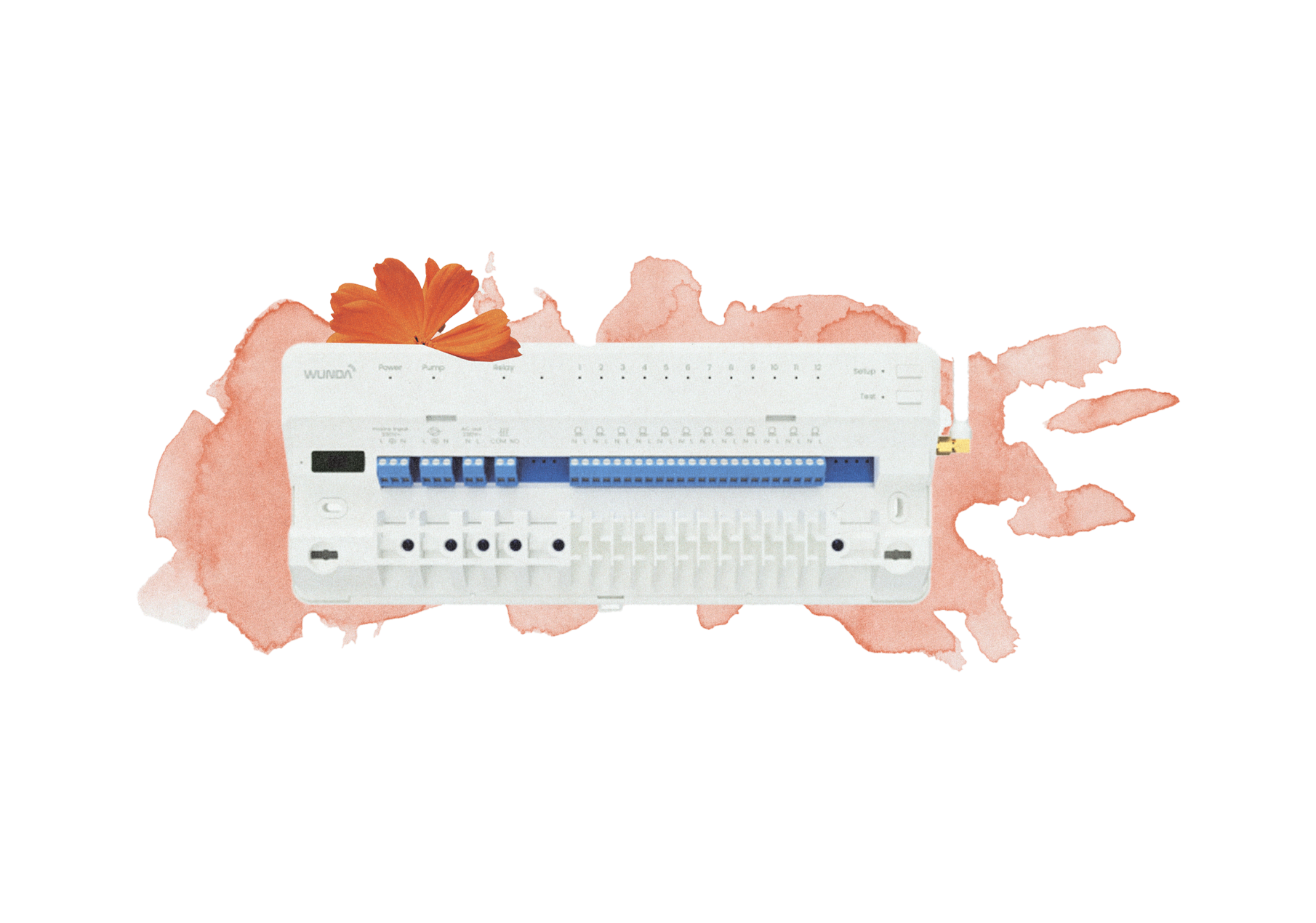 Listwa sterująca 12-strefowa do ogrzewania podłogowego z automatyczną kontrolą siłowników